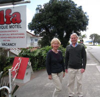 Your hosts Wendy and Peter Sharland